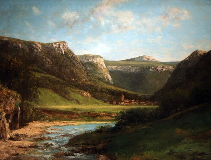 Gustave Courbet Landscape in the Jura